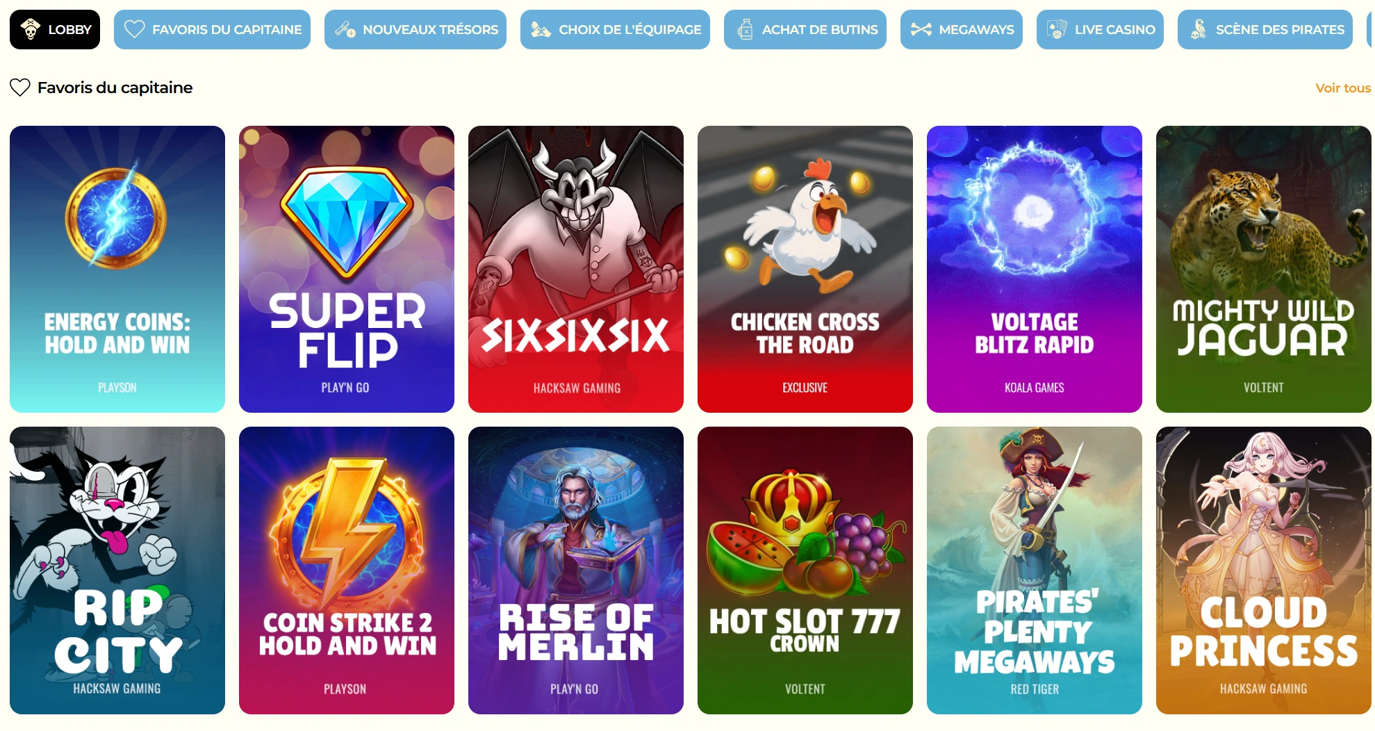 Analyse de Captain Slots